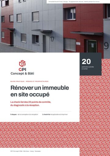 Couverture du guide Rénover un immeuble en site occupé